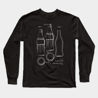 Bottle Design Vintage Patent Drawing Long Sleeve T-Shirt